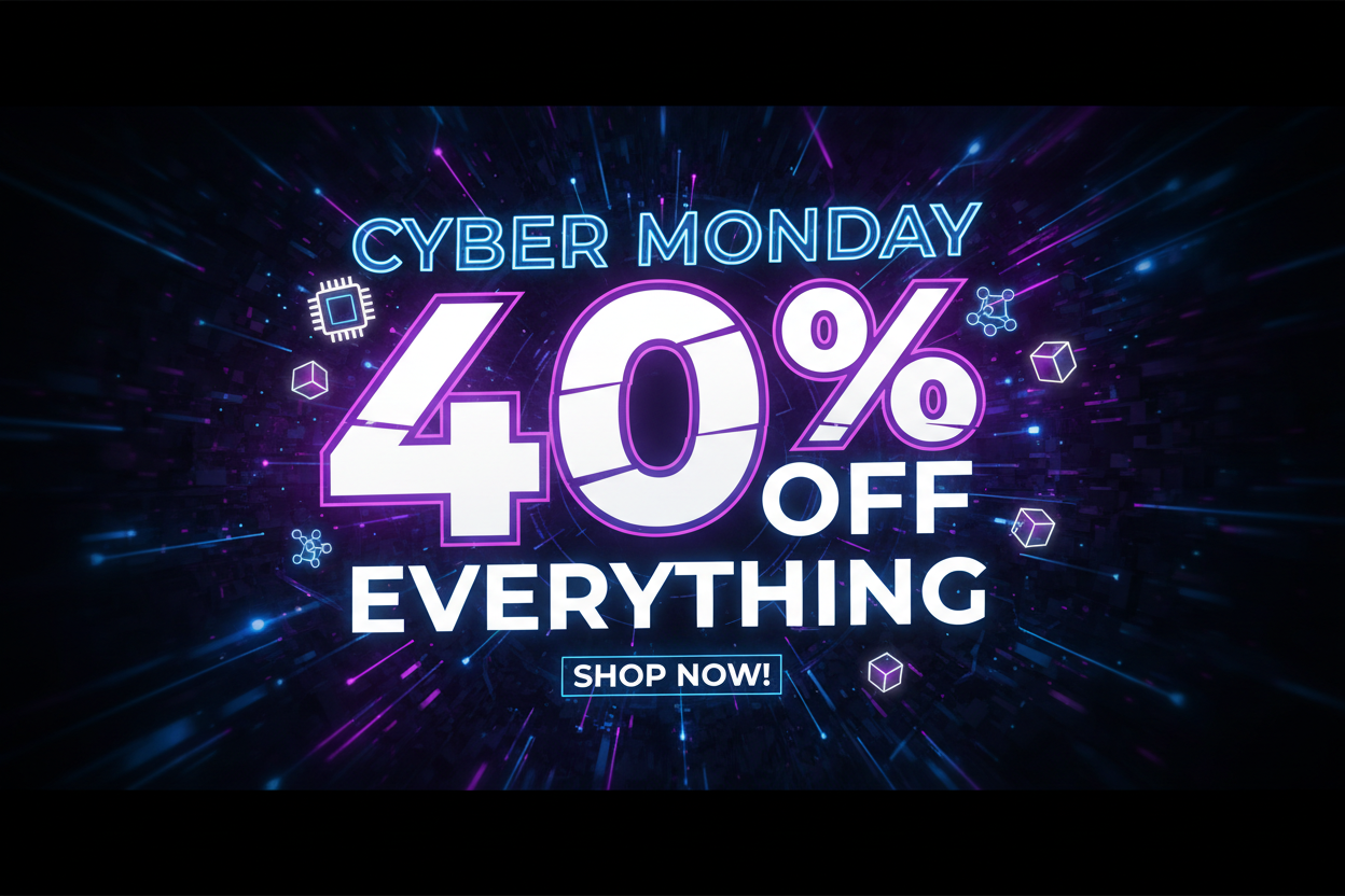 40% off everything this cyber Monday 